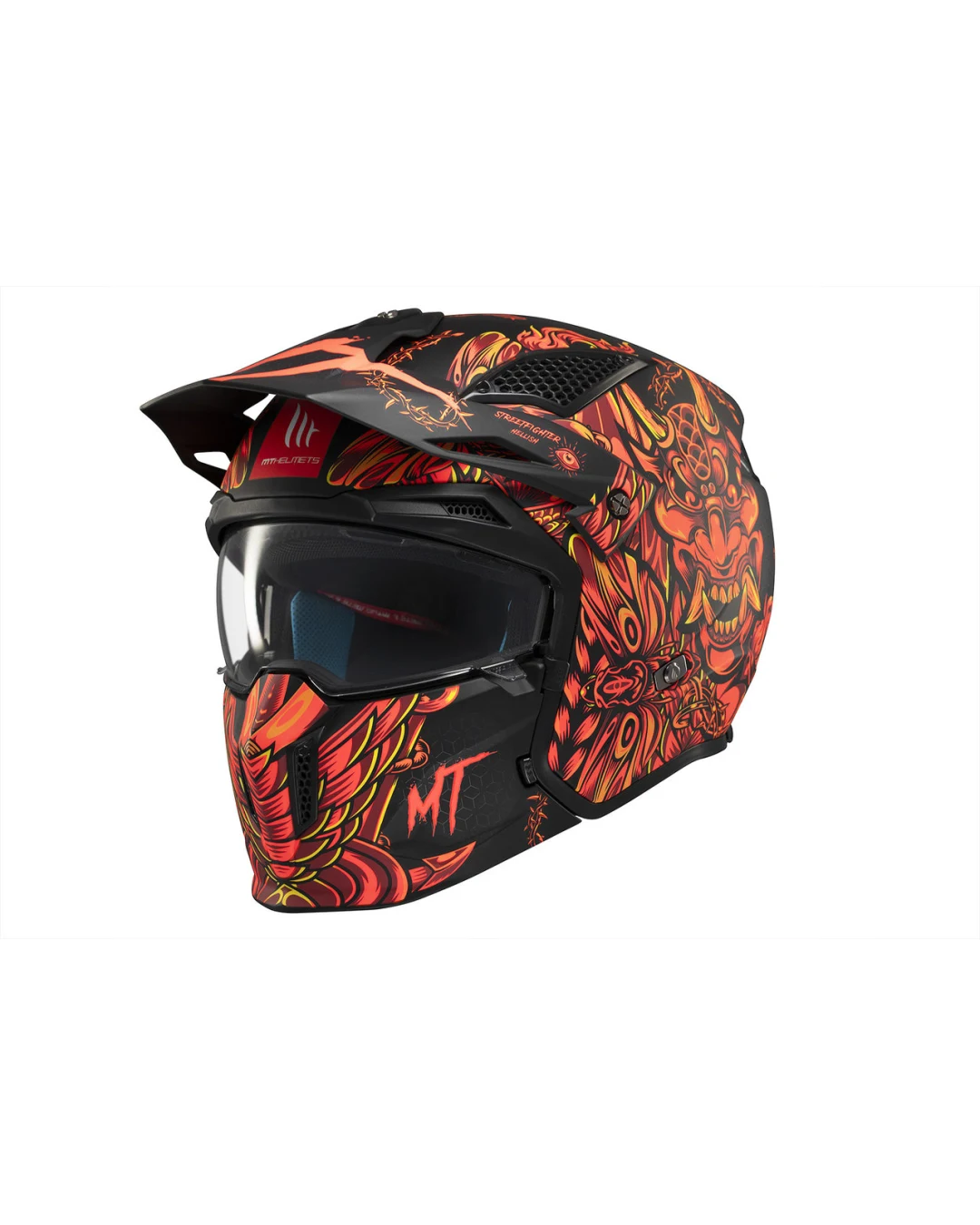 КАСКА MT STREETFIGHTER SV S HELLISH B5 MATT
