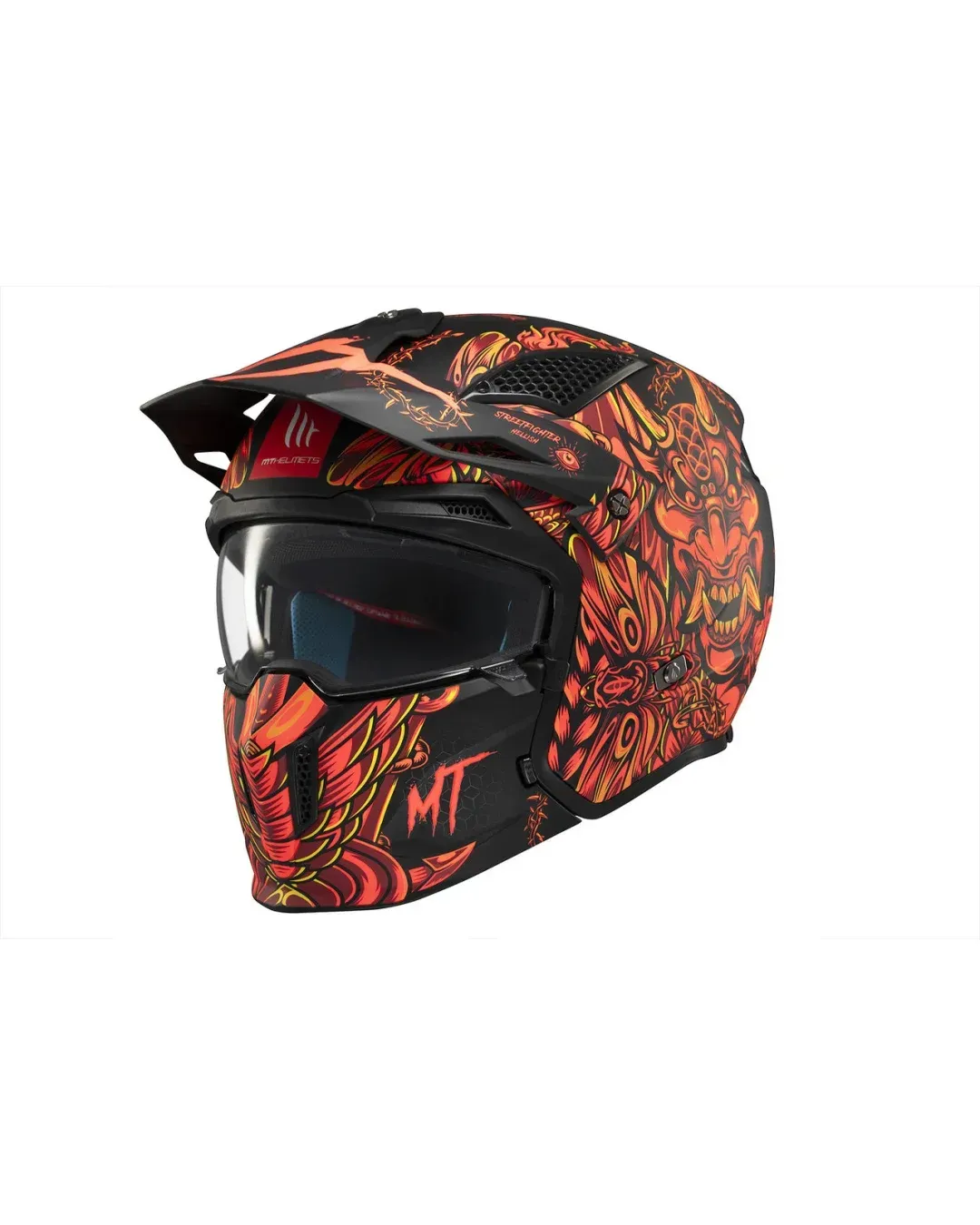 КАСКА MT STREETFIGHTER SV S HELLISH B5 MATT