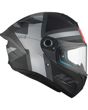 Каска MT TARGO S BRITAIN C2 MATT BLACK/GRAY