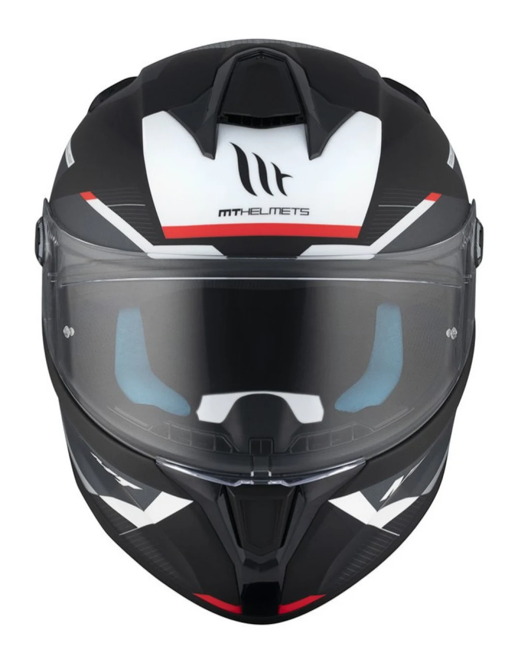 Каска MT TARGO S KAY B2 MATT BLACK/WHITE/RED