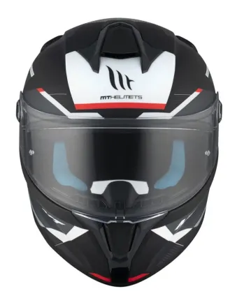 Каска MT TARGO S KAY B2 MATT BLACK/WHITE/RED