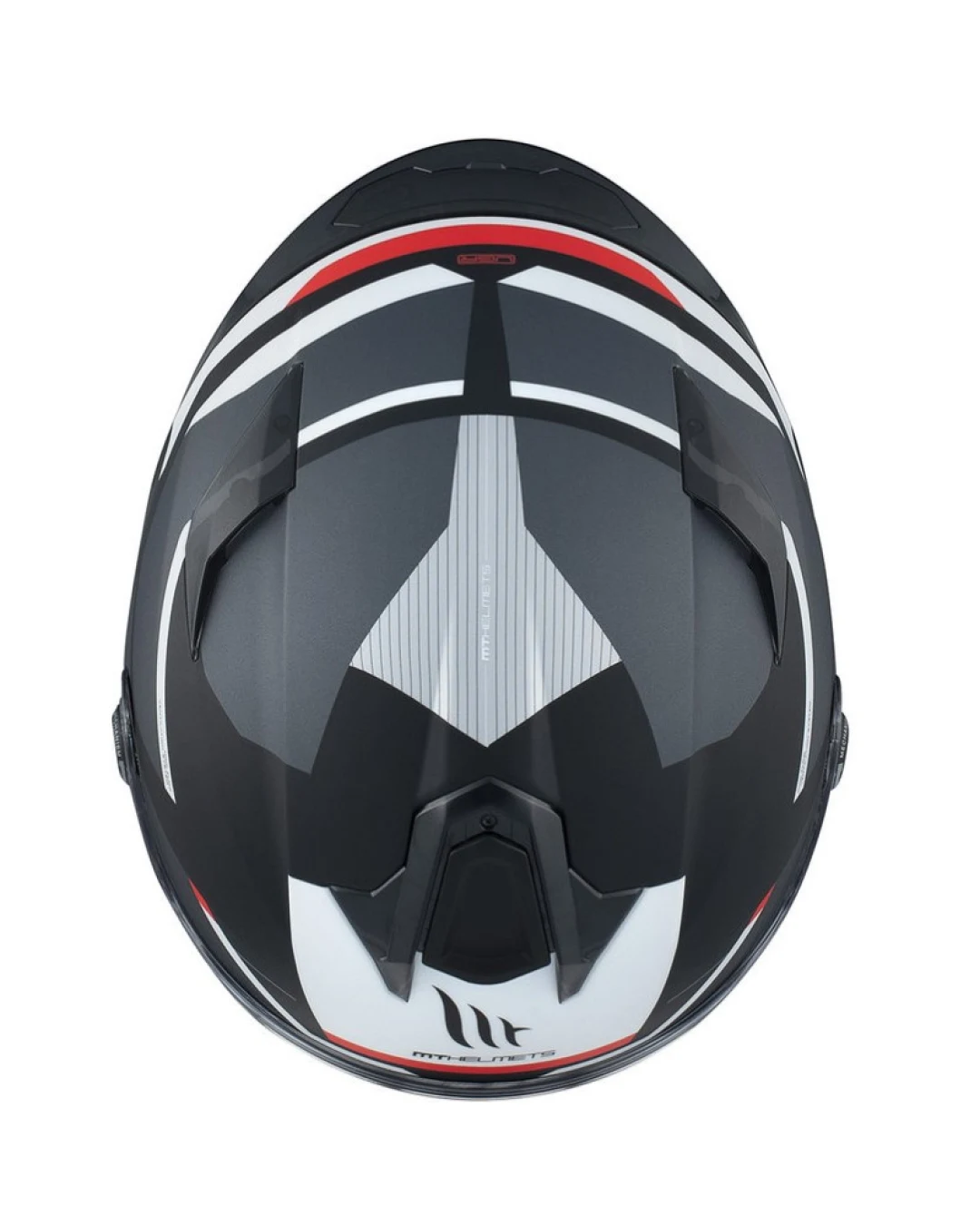 Каска MT TARGO S KAY B2 MATT BLACK/WHITE/RED