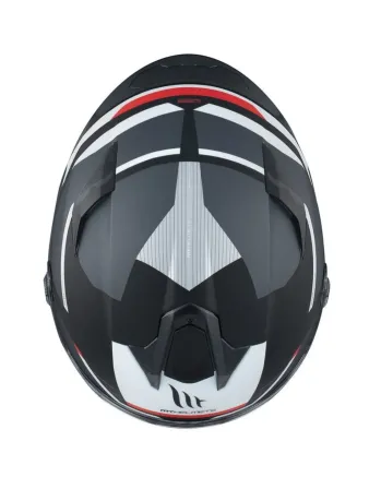 Каска MT TARGO S KAY B2 MATT BLACK/WHITE/RED