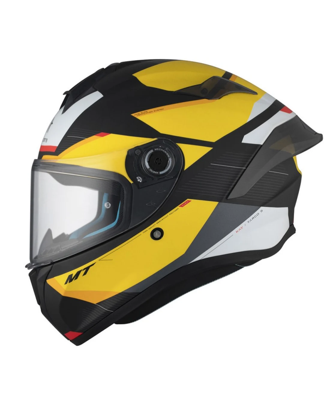 Каска MT TARGO S KAY B3 MATT BLACK/YELLOW