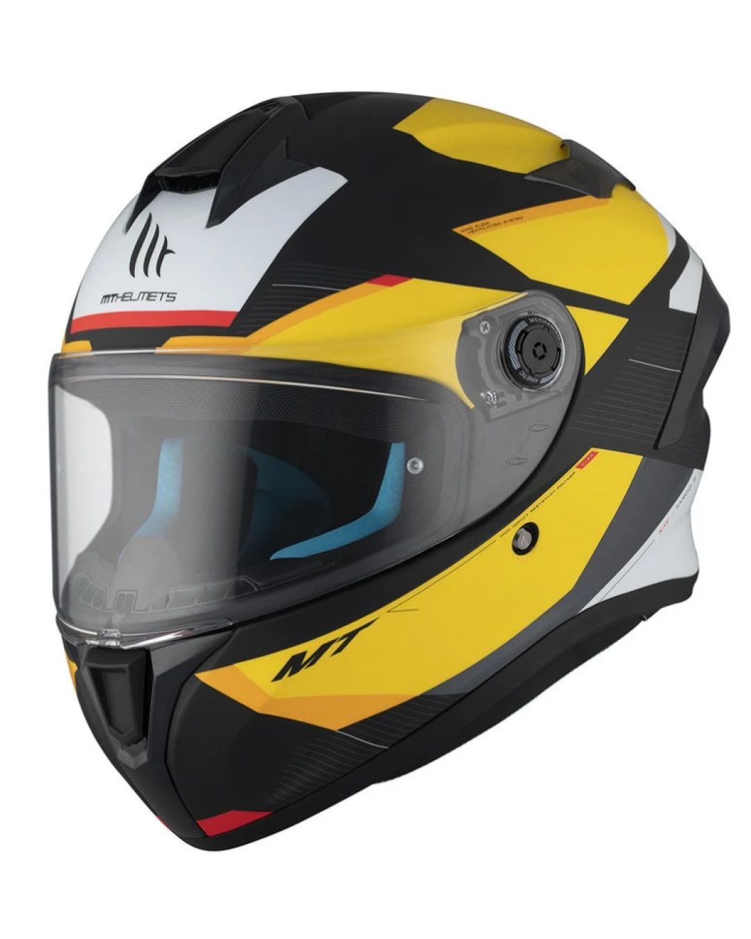 Каска MT TARGO S KAY B3 MATT BLACK/YELLOW