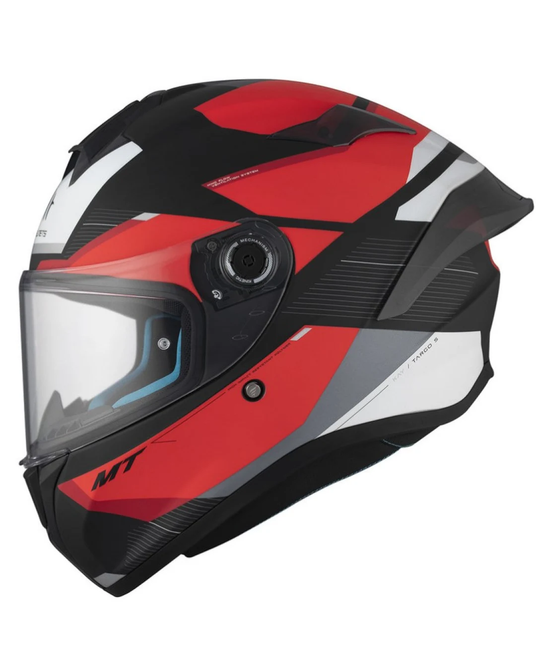 Каска MT TARGO S KAY B5 MATT BLACK/RED