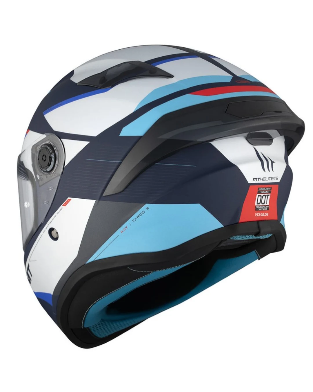 Каска MТ TARGO S KAY C7 MATT WHITE/BLUE