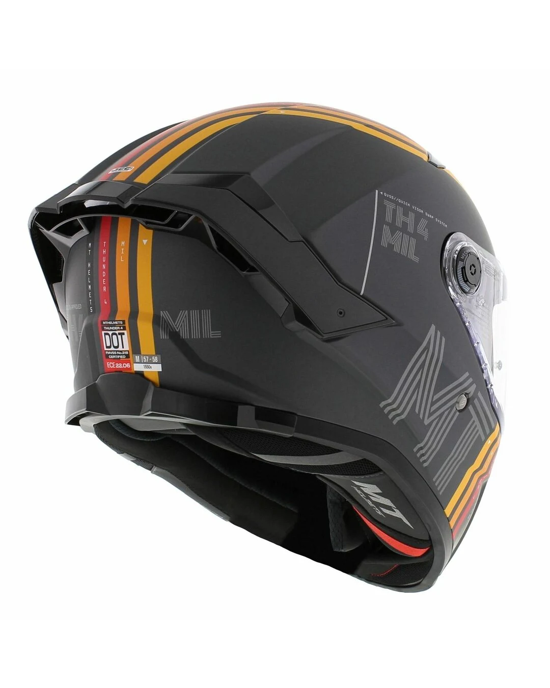 Каска MT THUNDER 4 SV MIL C2 MATT GRAY