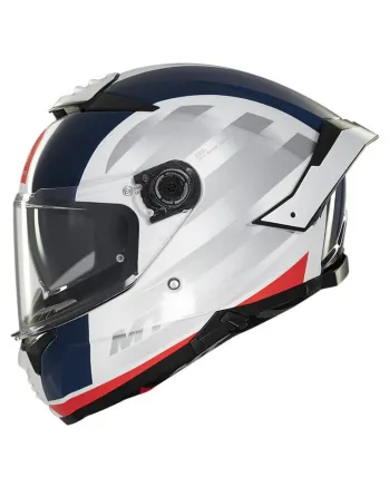 Каска MT THUNDER 4 SV TREADS C7 GLOSS WHITE/BLUE/RED