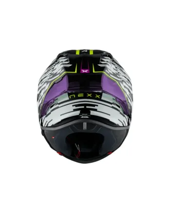 Каска NEXX X.R3R GLITCH RACER WHITE/NEON