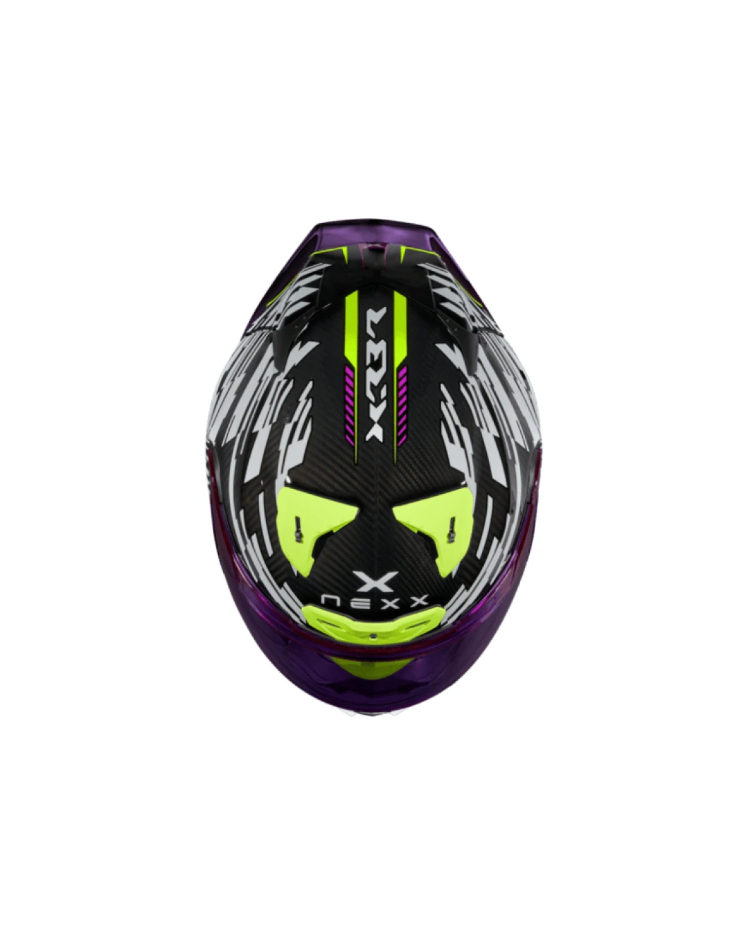 Каска NEXX X.R3R GLITCH RACER WHITE/NEON