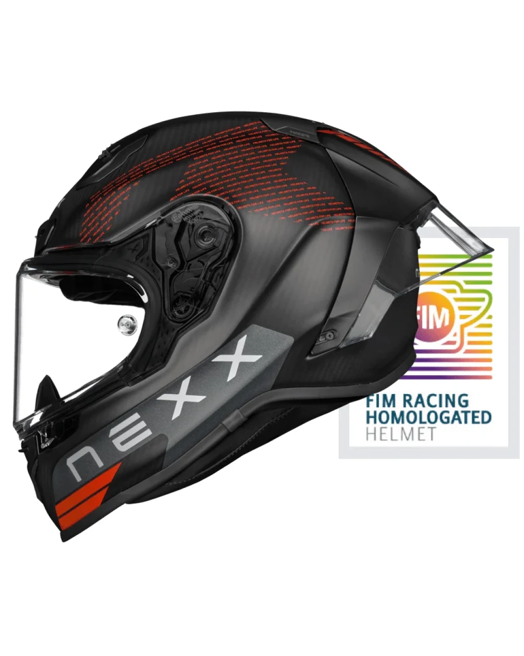 Каска NEXX X.R3R PRO FIM EVO CARBON BLACK MATT