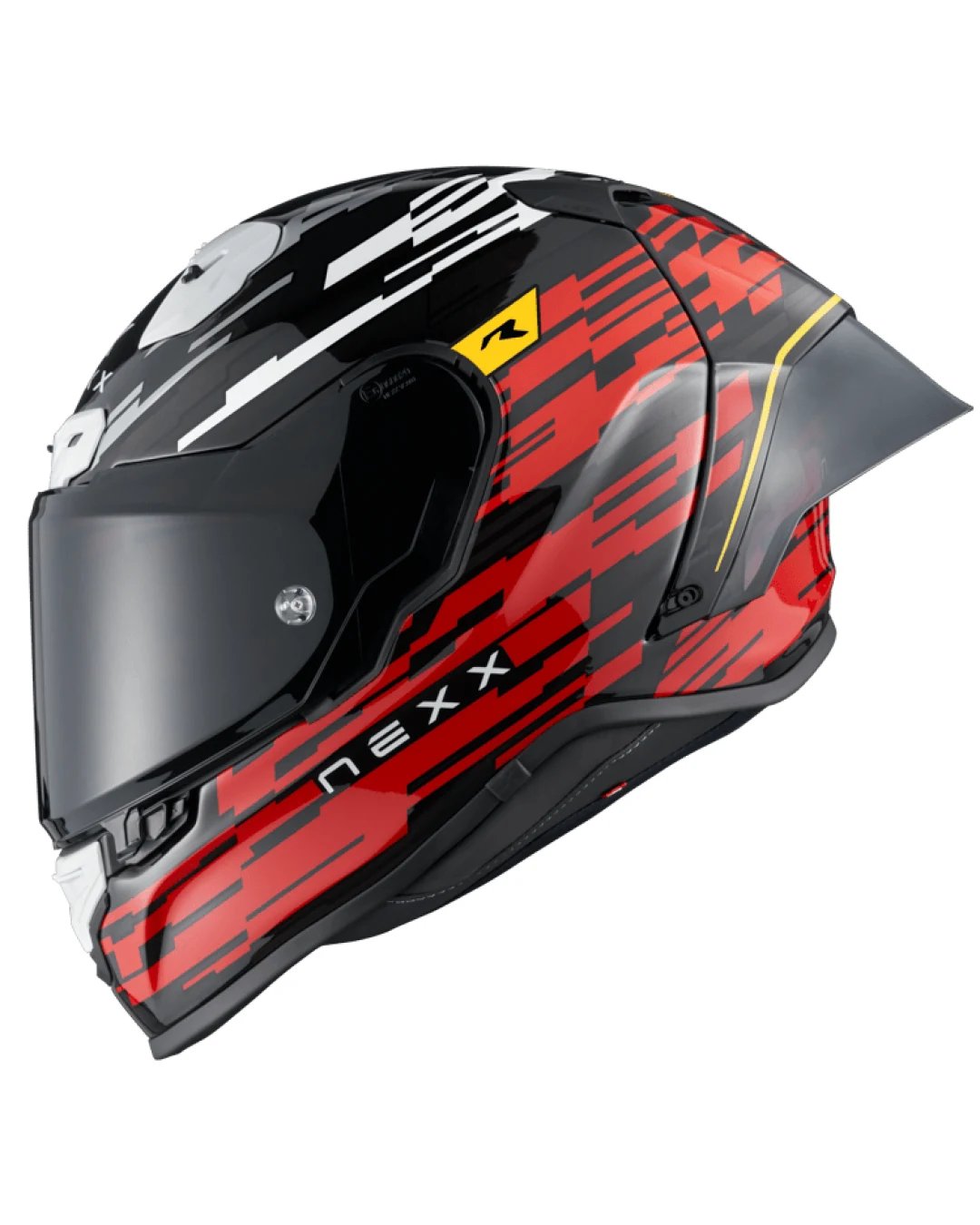 Каска NEXX X.R3R X.R3R GLITCH RACER RED WHITE