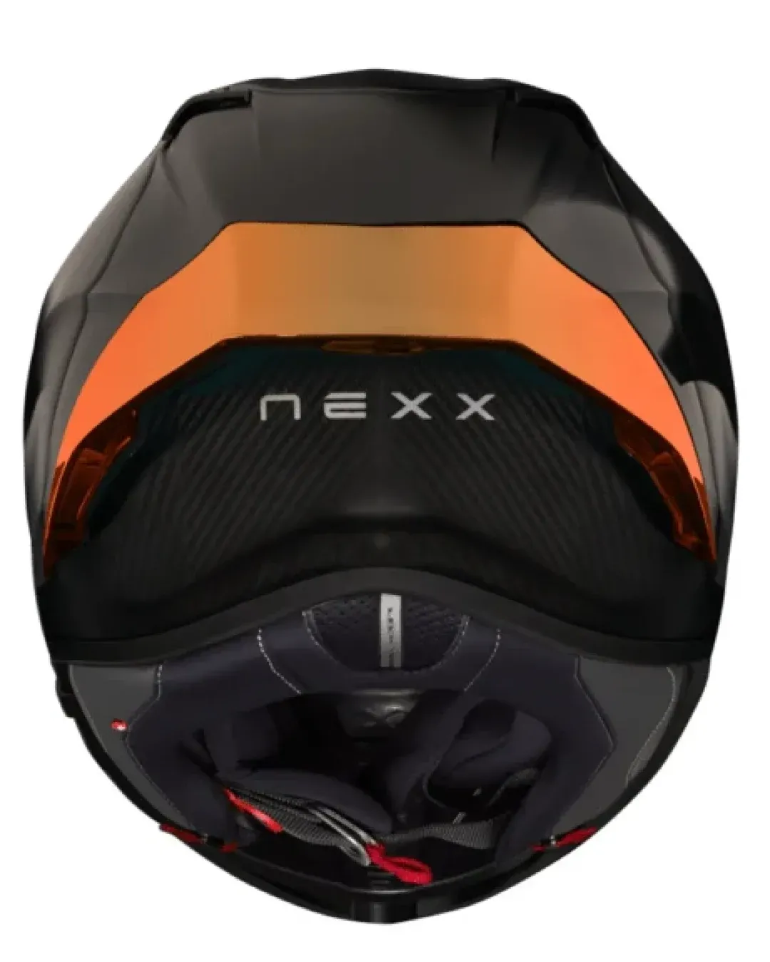 Каска NEXX X.R3R ZERO PRO 2 CARBON GOLD + Визьор IRIDIUM RED