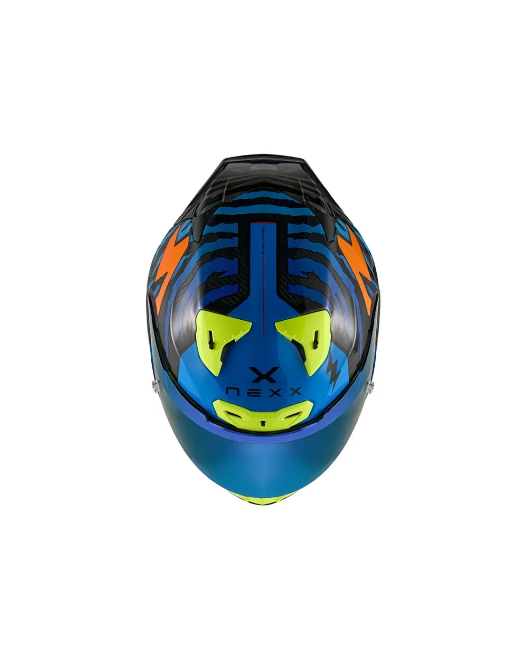 Каска NEXX X.R3R ZIGER ORANGE/BLUE