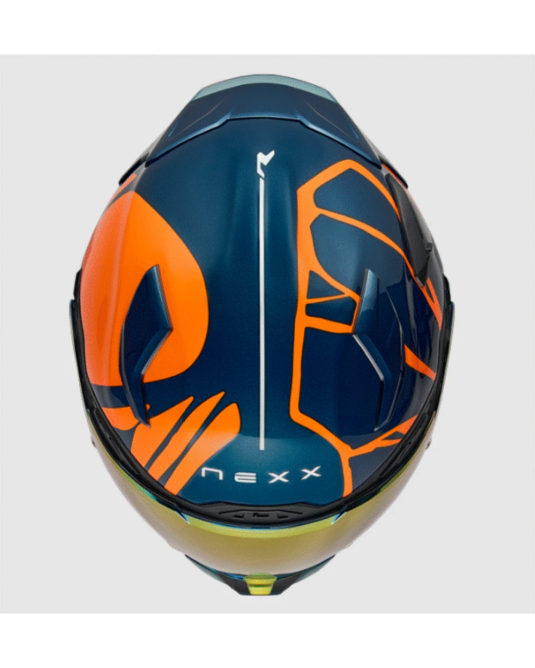 Каска NEXX X.WST3 B-SIDE BLUE TEAL/ORANGE