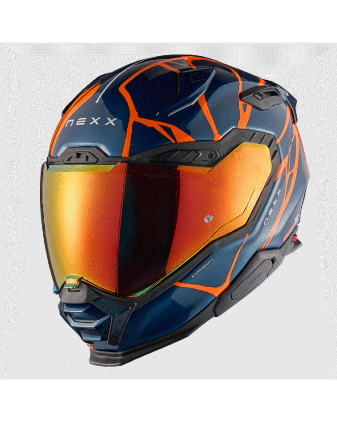 Каска NEXX X.WST3 B-SIDE BLUE TEAL/ORANGE