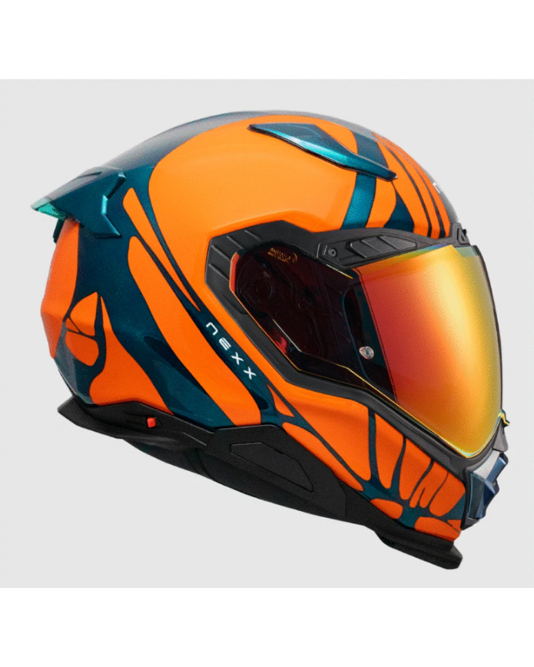 Каска NEXX X.WST3 B-SIDE BLUE TEAL/ORANGE