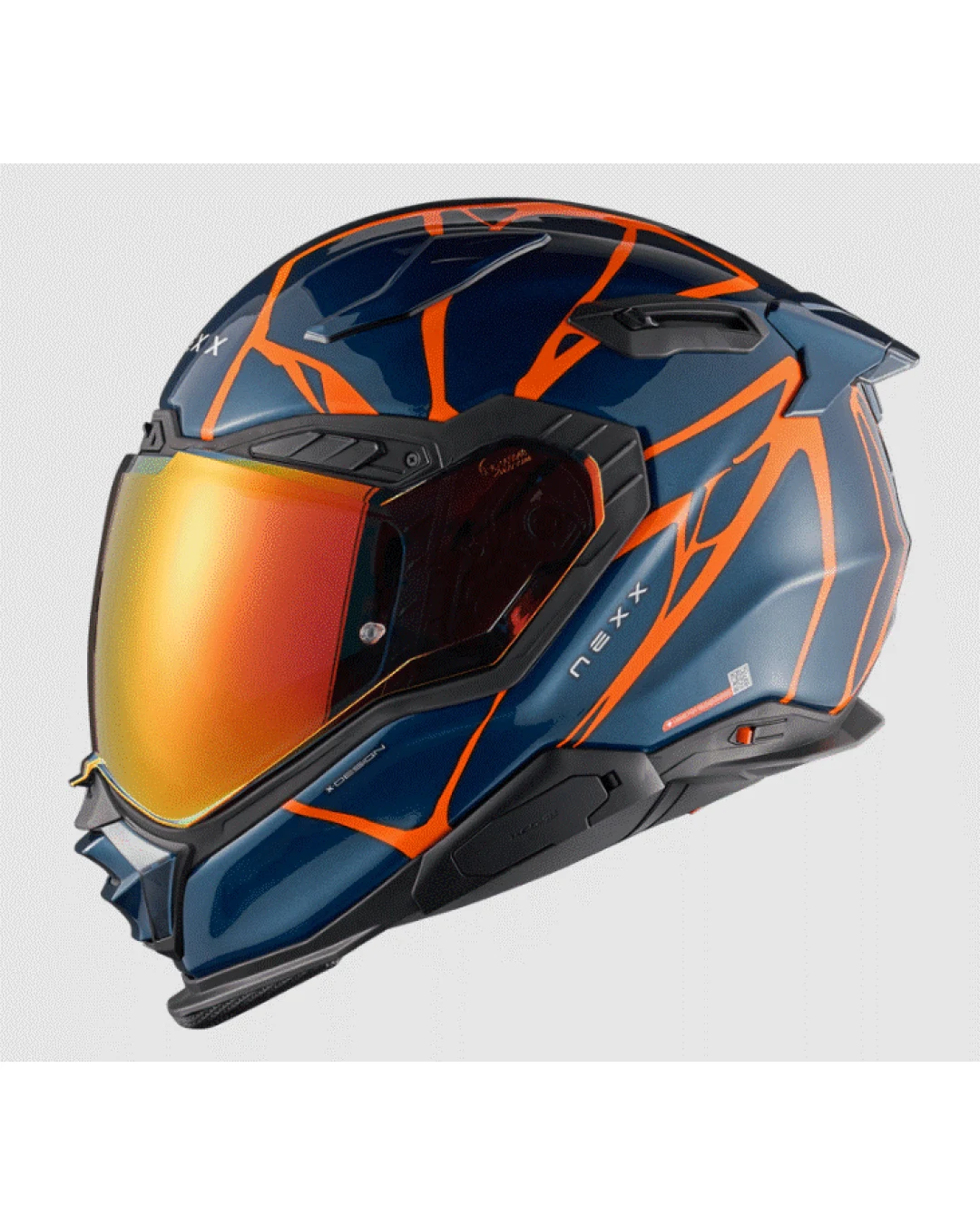 Каска NEXX X.WST3 B-SIDE BLUE TEAL/ORANGE
