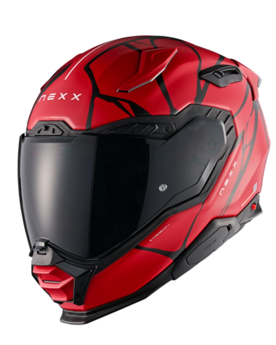 Каска NEXX X.WST3 B-SIDE RED BLACK MATT