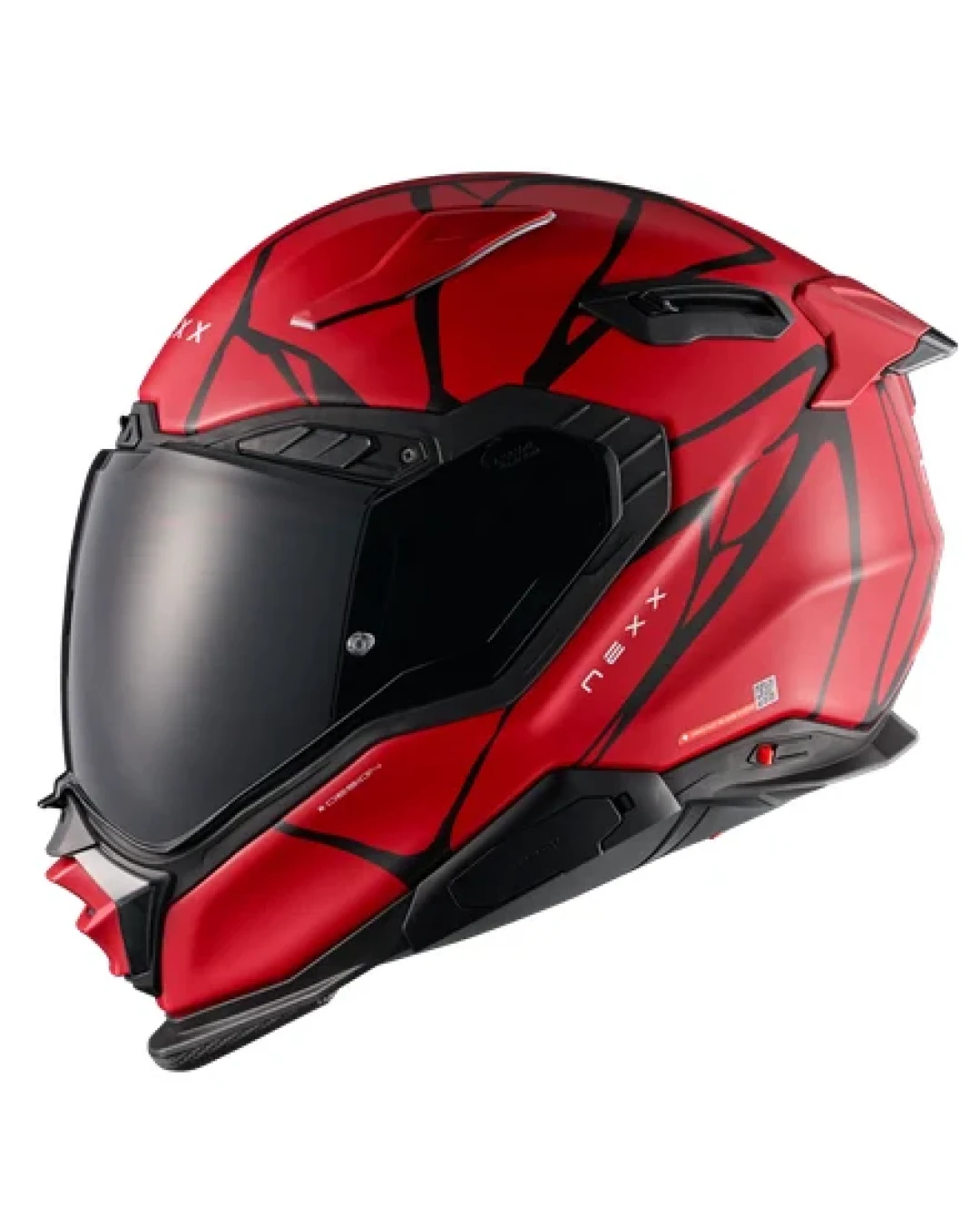 Каска NEXX X.WST3 B-SIDE RED BLACK MATT