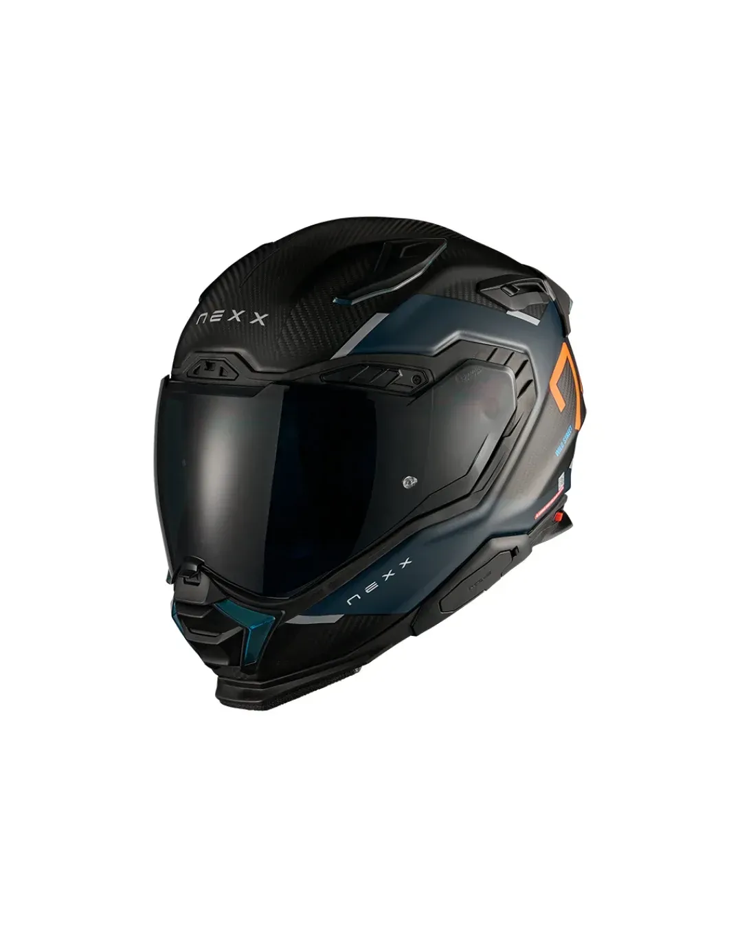 Каска NEXX X.WST3 MANGA ORANGE/BLUE MATT