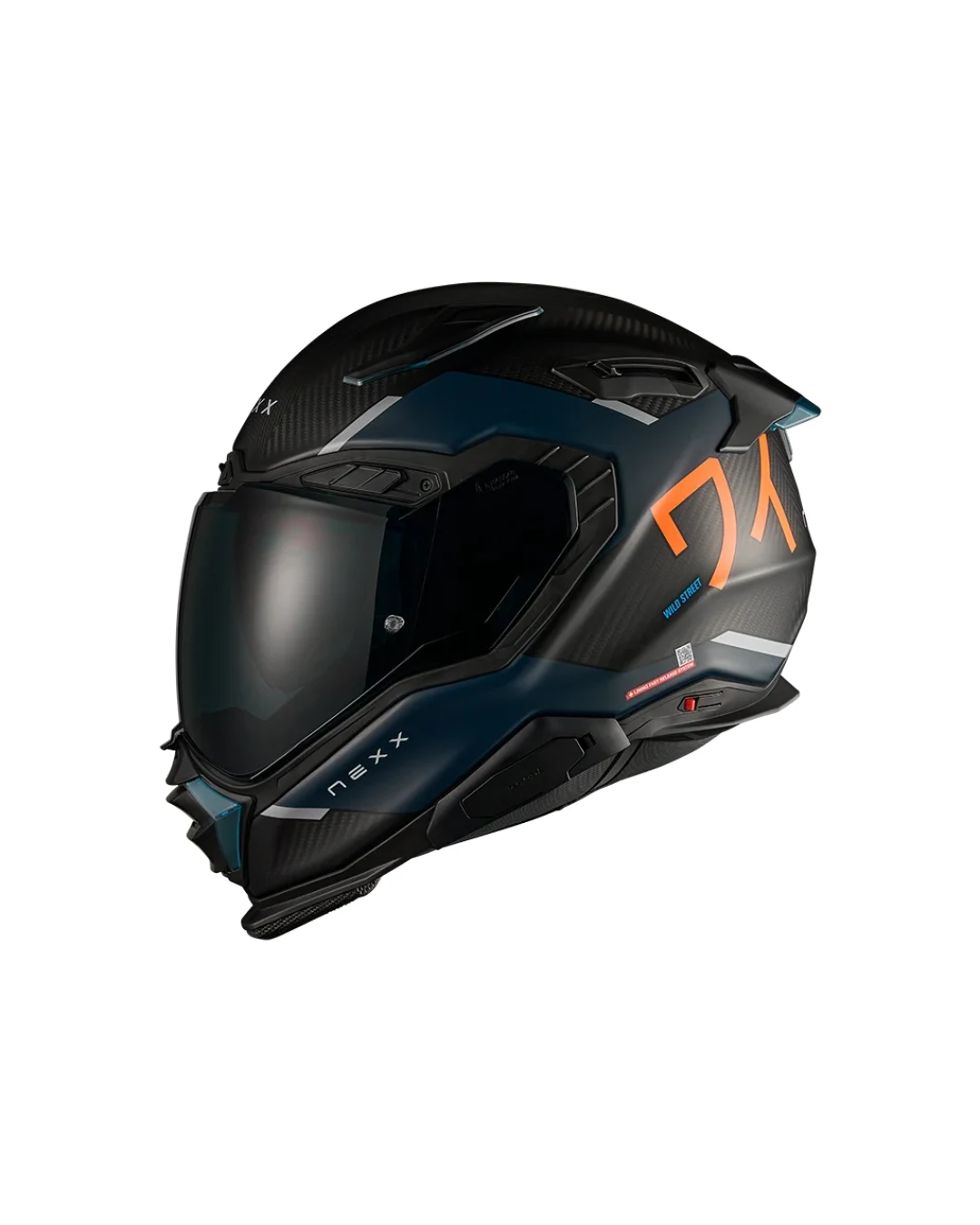 Каска NEXX X.WST3 MANGA ORANGE/BLUE MATT