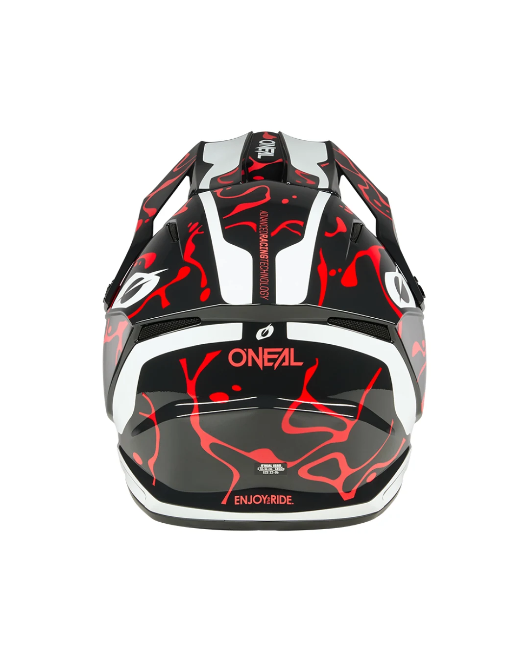 Каска O'NEAL 1SERIES SPLASH BLACK/RED V.26