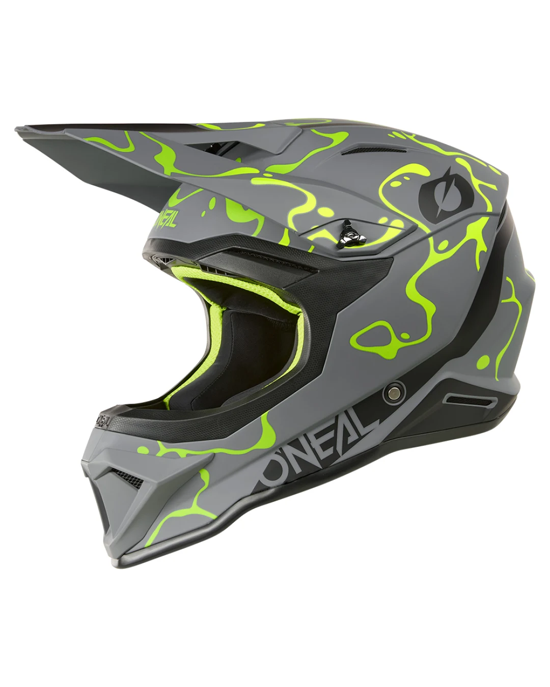 Каска O'NEAL 1SERIES SPLASH GRAY/NEON YELLOW V.26