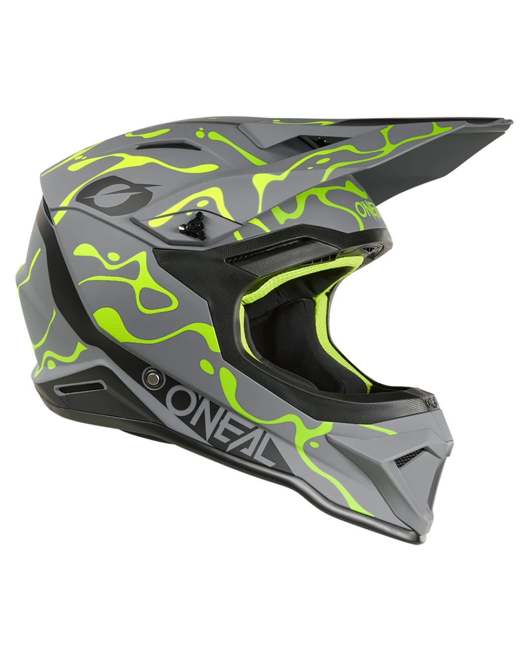 Каска O'NEAL 1SERIES SPLASH GRAY/NEON YELLOW V.26