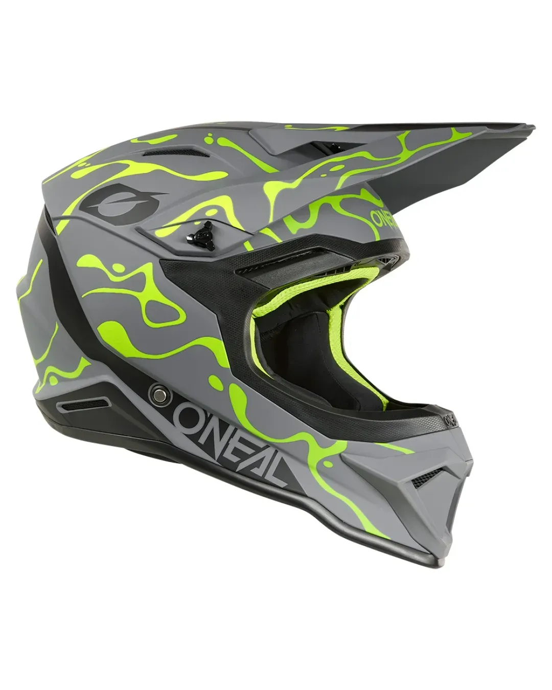 Каска O'NEAL 1SERIES SPLASH GRAY/NEON YELLOW V.26