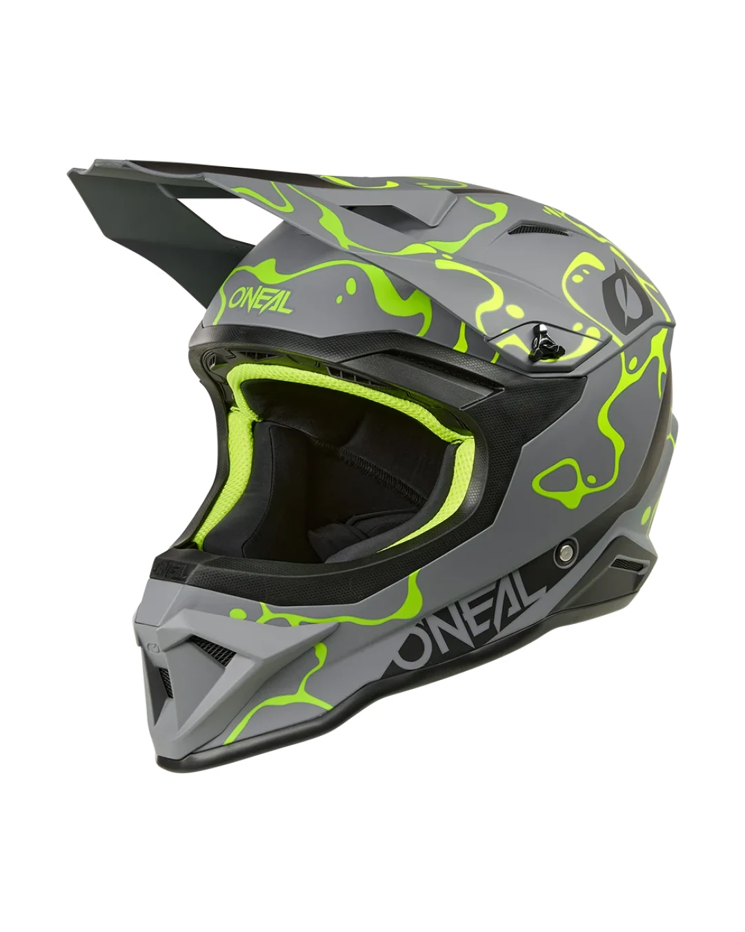 Каска O'NEAL 1SERIES SPLASH GRAY/NEON YELLOW V.26