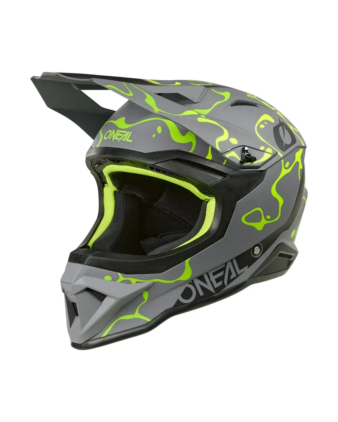 Каска O'NEAL 1SERIES SPLASH GRAY/NEON YELLOW V.26