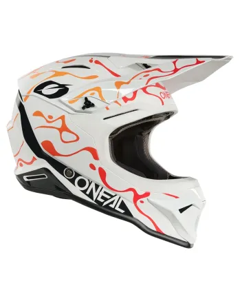 Каска O'NEAL 1SERIES SPLASH WHITE/ORANGE V.26