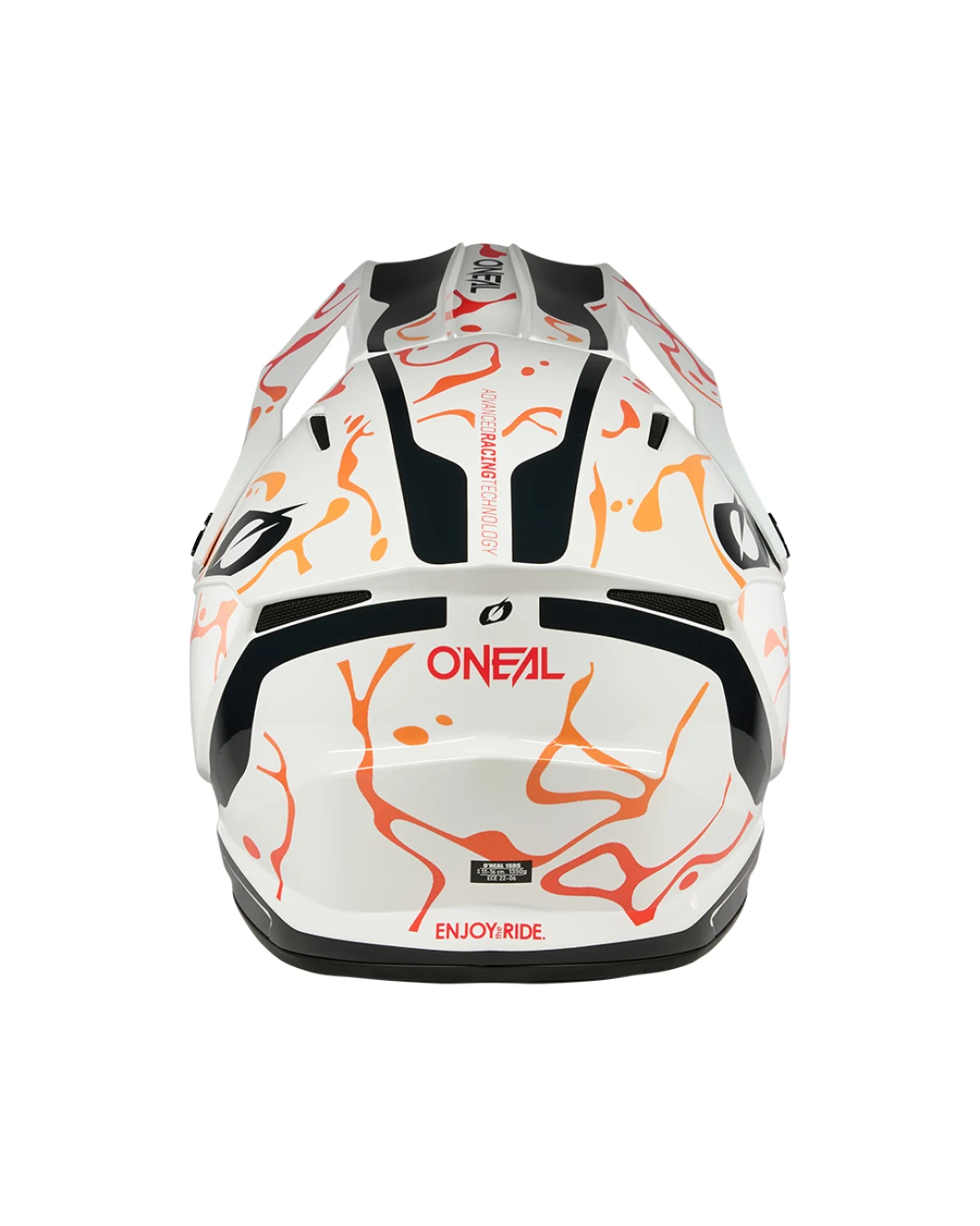 Каска O'NEAL 1SERIES SPLASH WHITE/ORANGE V.26