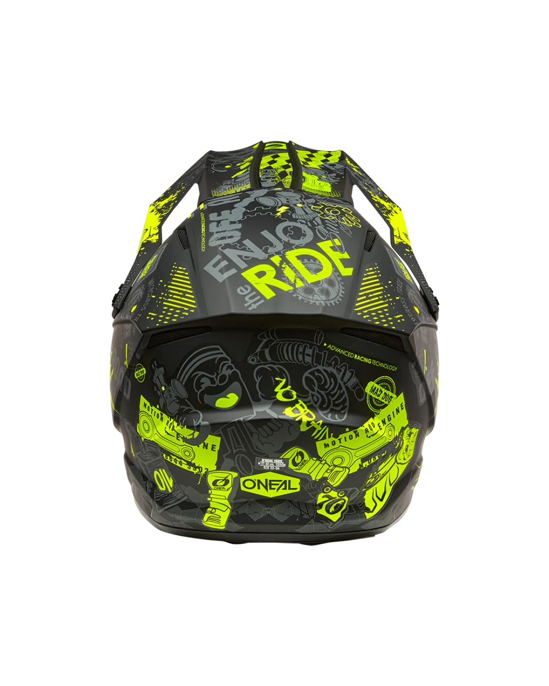 Каска O'NEAL 1SERIES VIBRANT BLACK/NEON YELLOW V.26