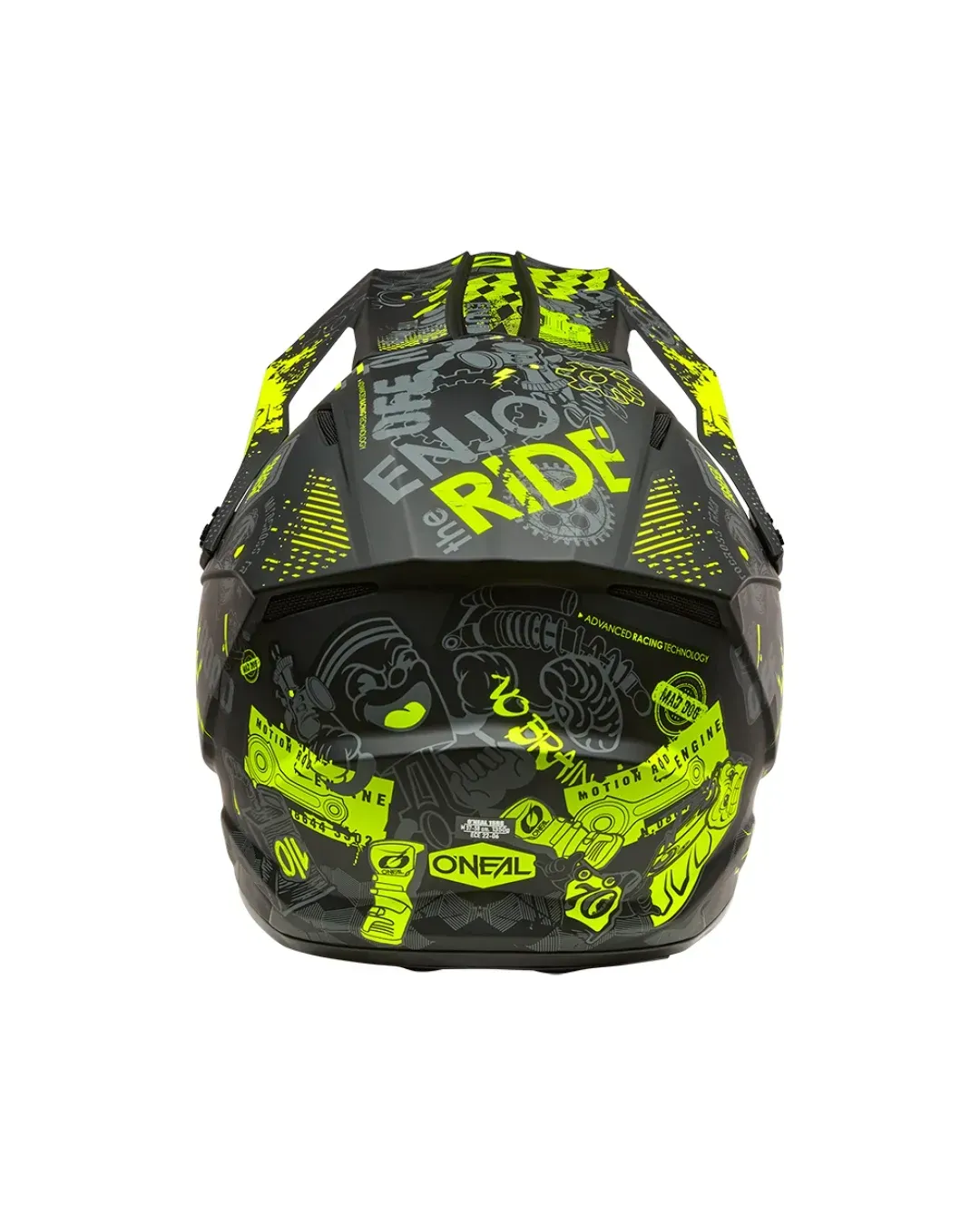 Каска O'NEAL 1SERIES VIBRANT BLACK/NEON YELLOW V.26