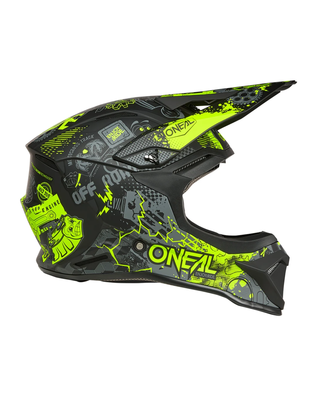 Каска O'NEAL 1SERIES VIBRANT BLACK/NEON YELLOW V.26