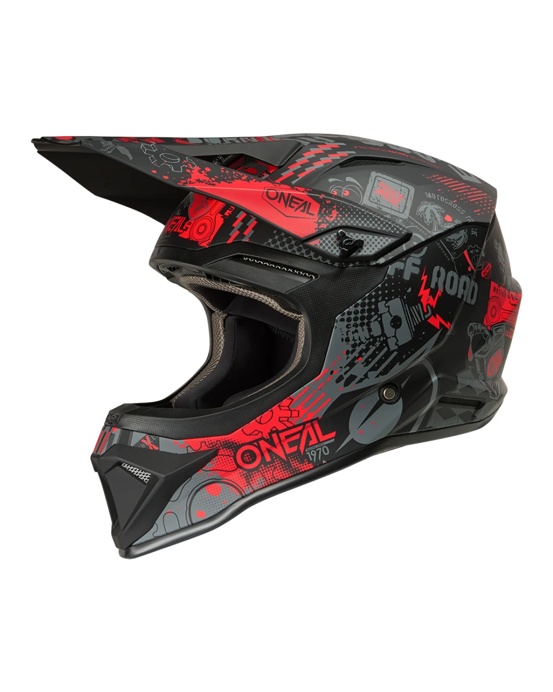 Каска O'NEAL 1SERIES VIBRANT BLACK/RED V.26