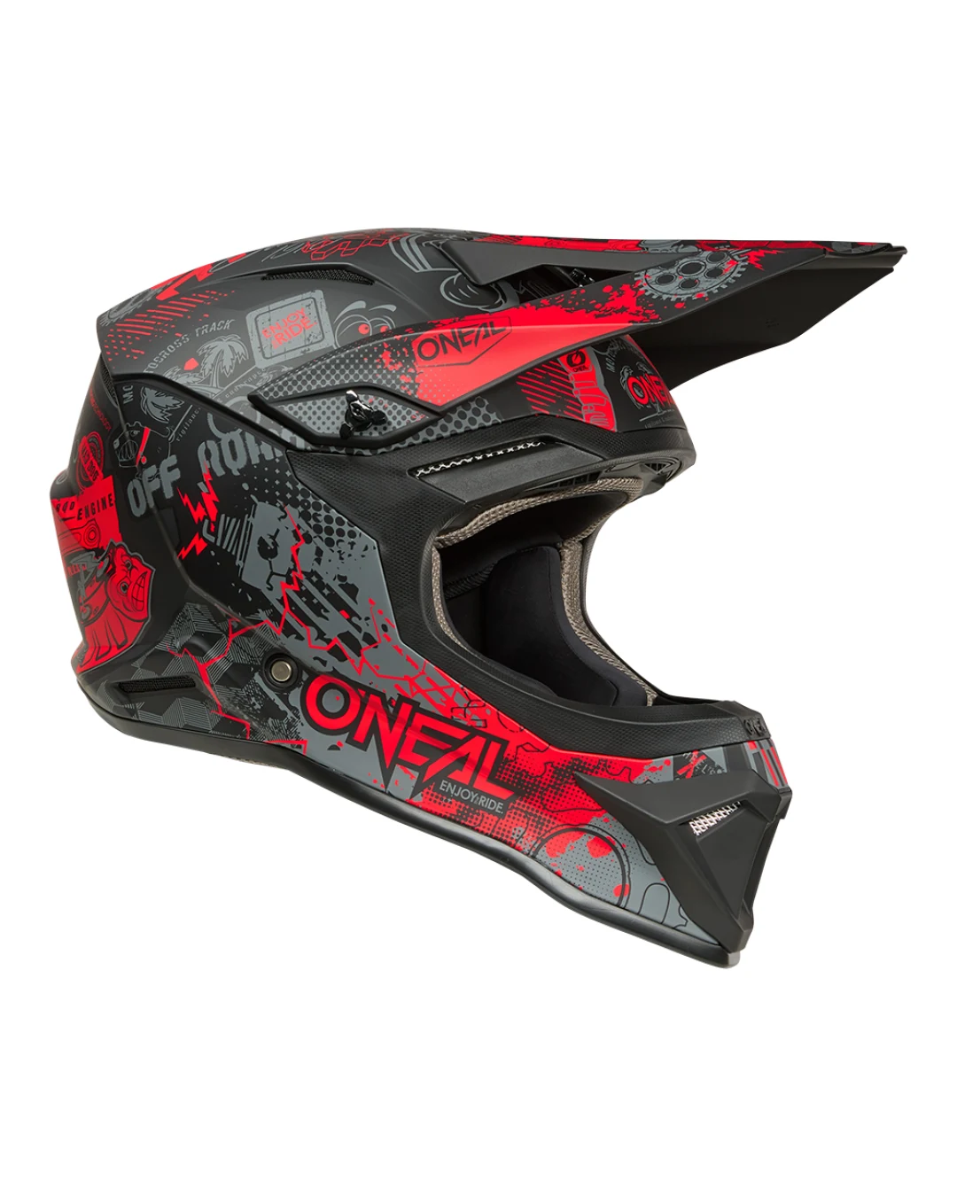 Каска O'NEAL 1SERIES VIBRANT BLACK/RED V.26