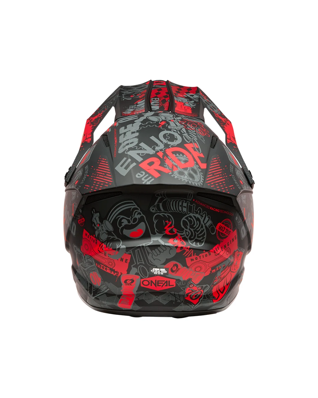 Каска O'NEAL 1SERIES VIBRANT BLACK/RED V.26