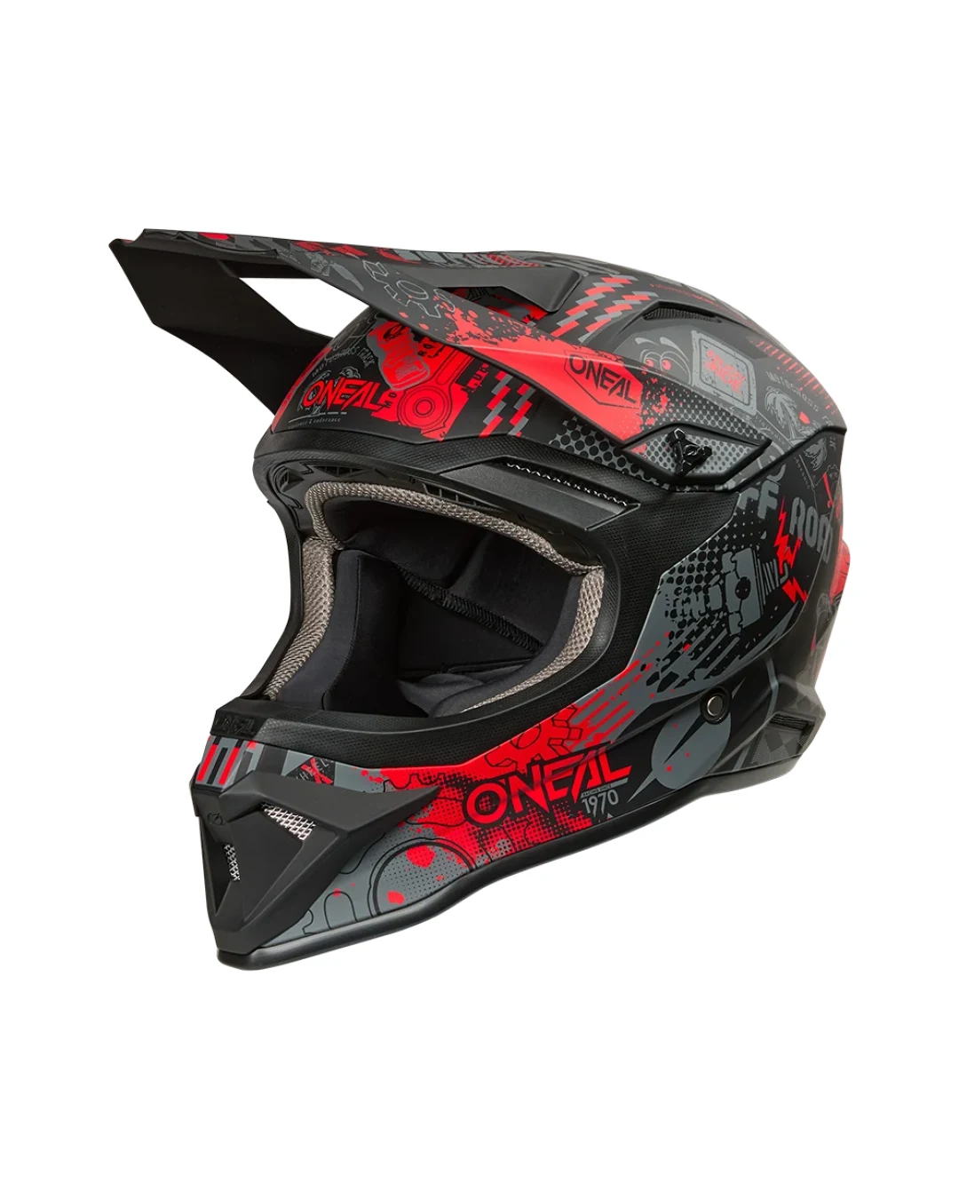 Каска O'NEAL 1SERIES VIBRANT BLACK/RED V.26