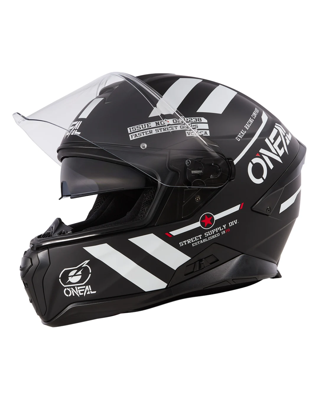 Каска O'NEAL CHALLENGER WARHAWK BLACK/WHITE/RED V.24