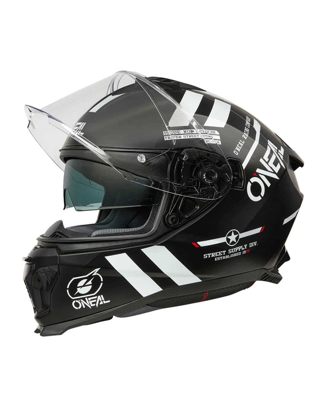 Каска O'NEAL CHALLENGER WARHAWK BLACK/WHITE/RED V.25