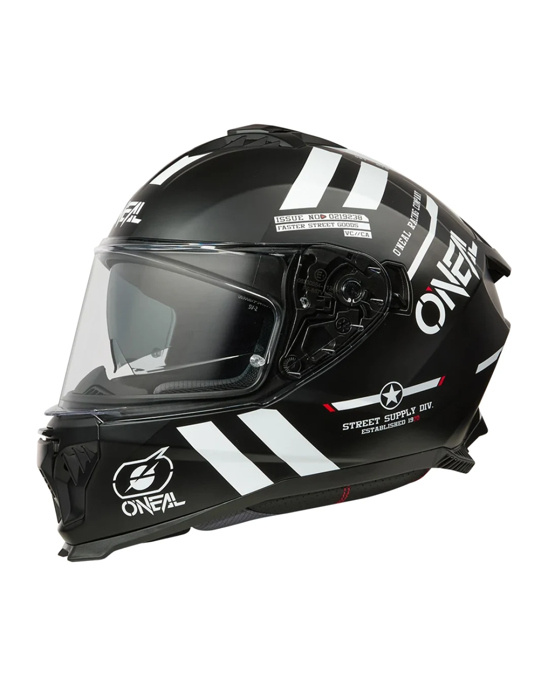 Каска O'NEAL CHALLENGER WARHAWK BLACK/WHITE/RED V.25