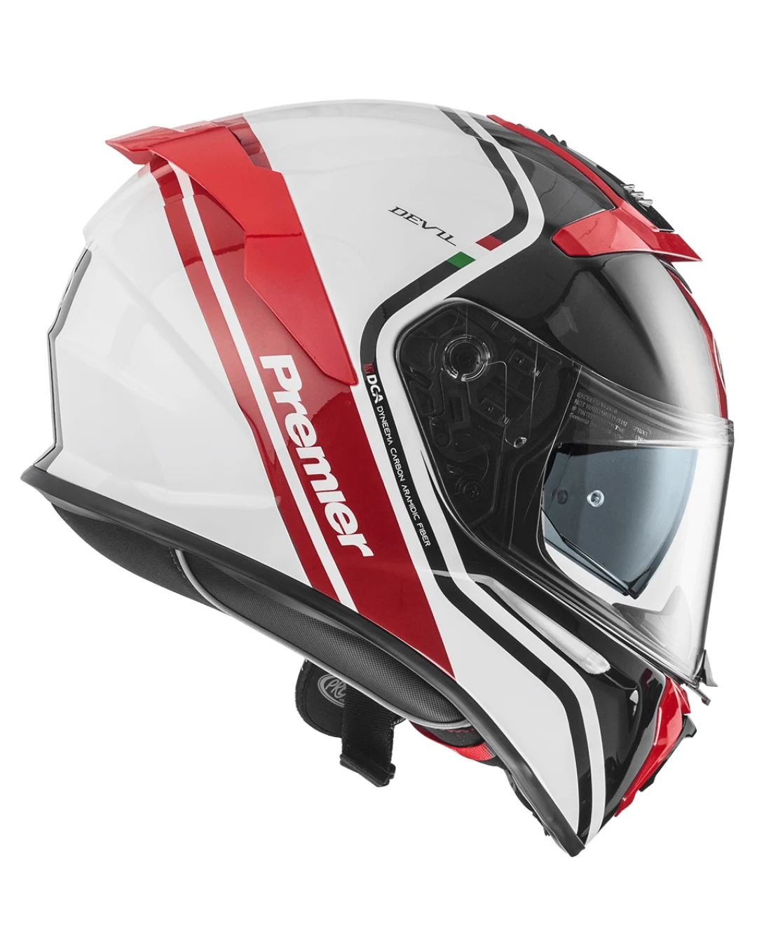 Каска PREMIER DEVIL PH 2 BLACK/WHITE/RED
