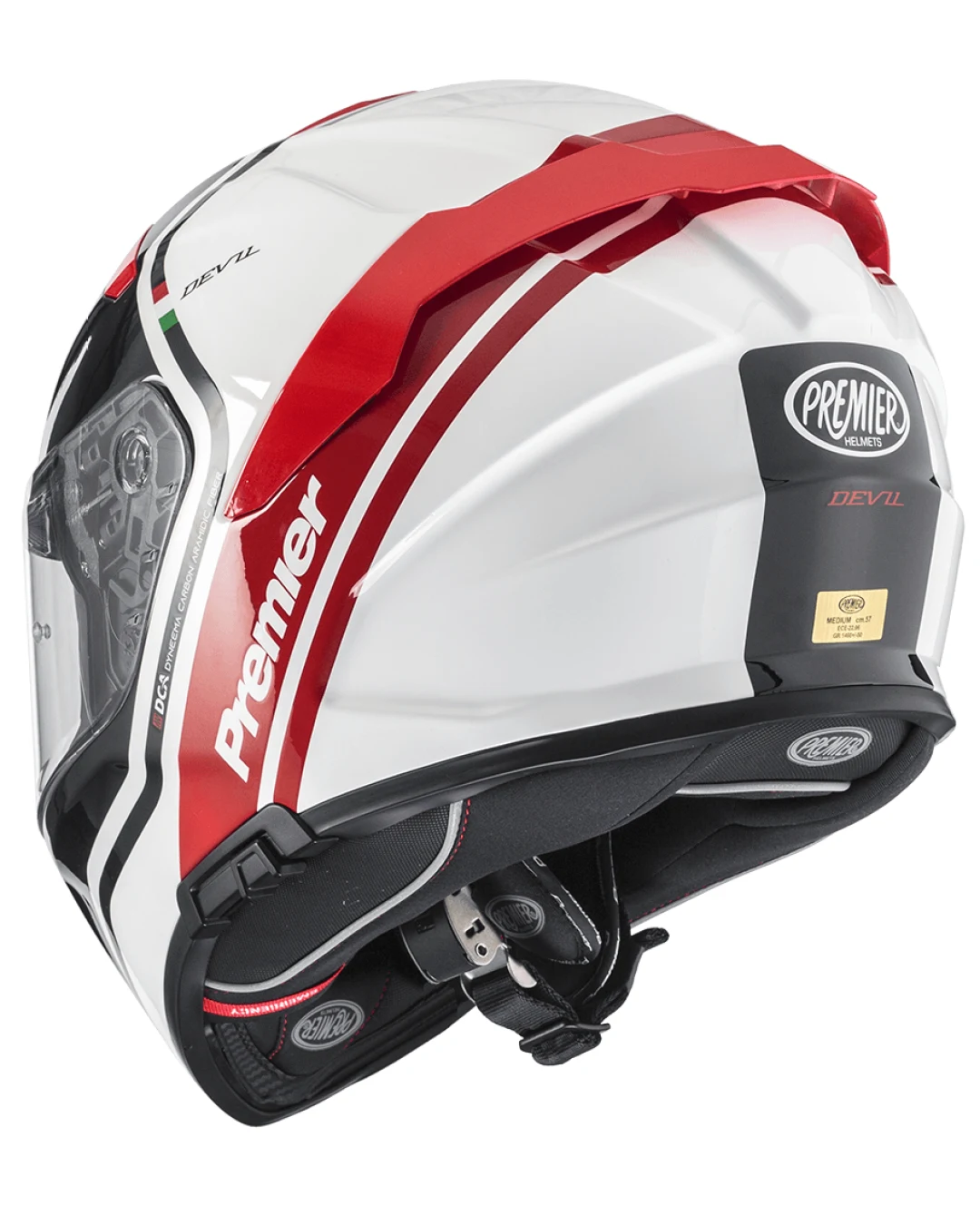 Каска PREMIER DEVIL PH 2 BLACK/WHITE/RED