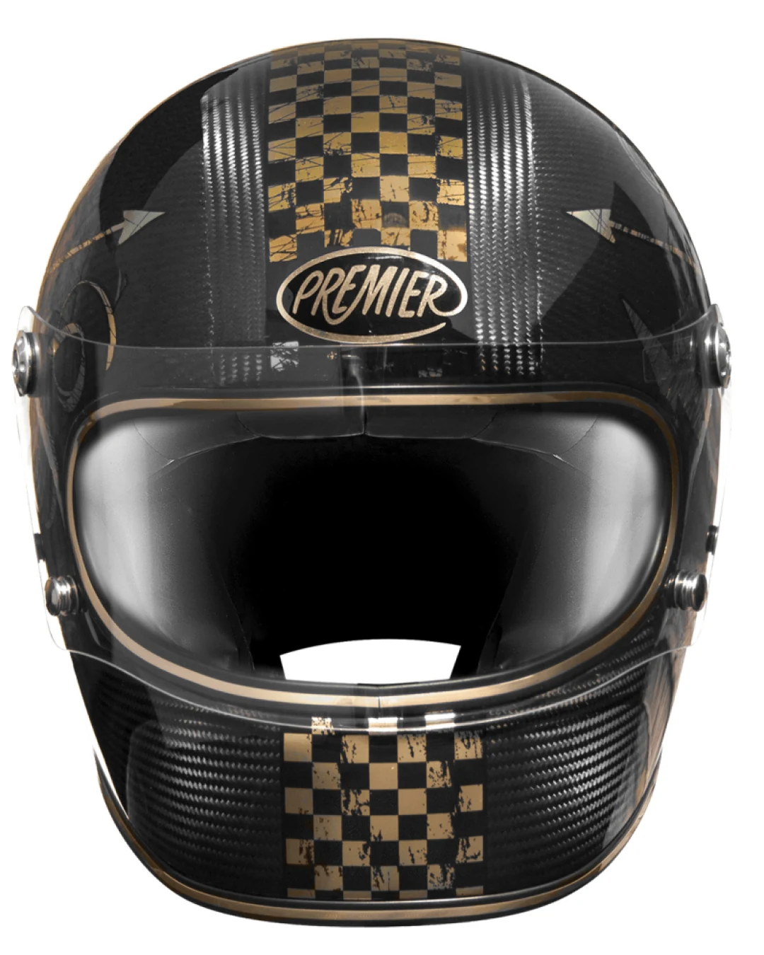 Каска PREMIER TROPHY CARBON NX GOLD CHROMED