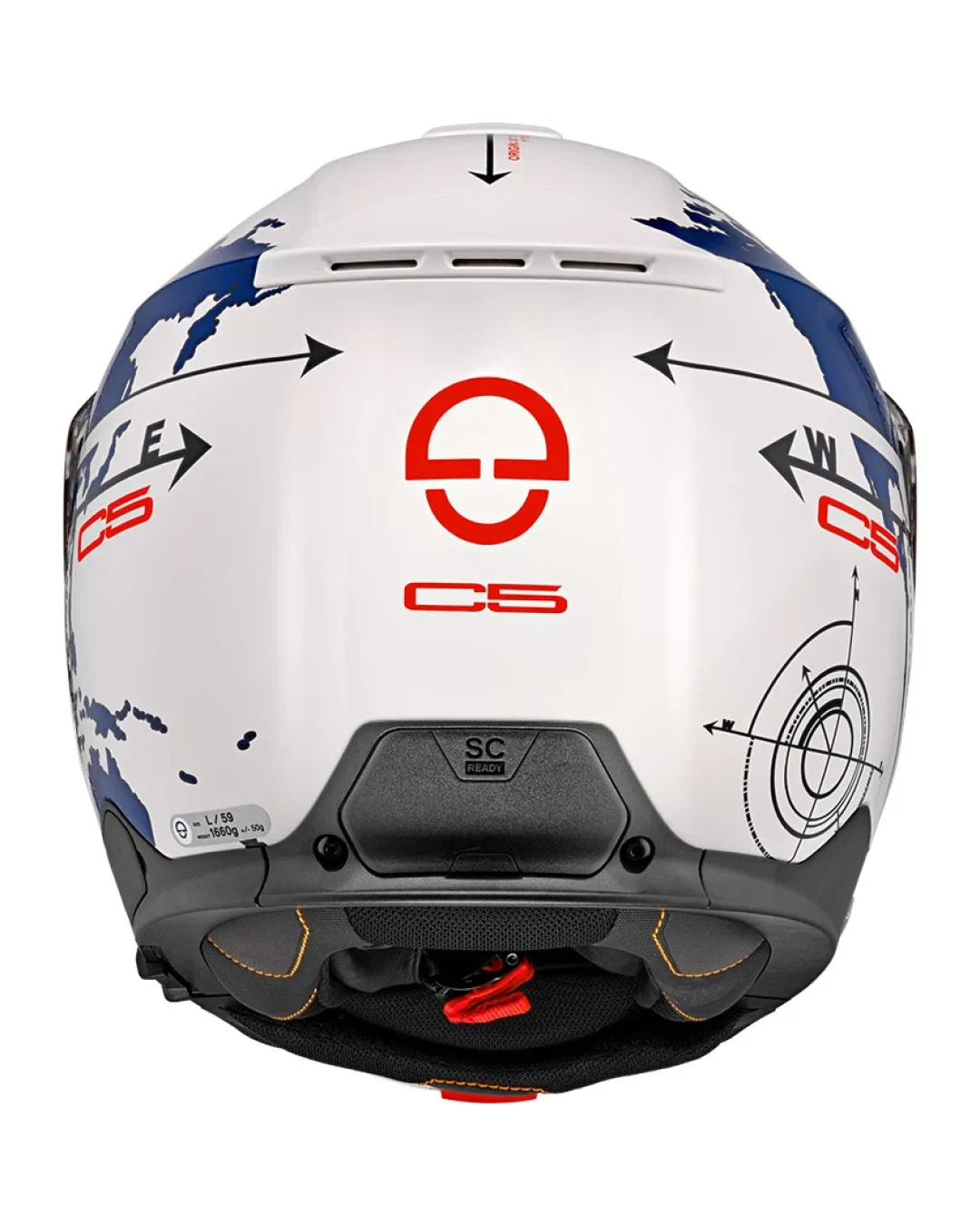 Каска SCHUBERTH C5 GLOBE BLUE