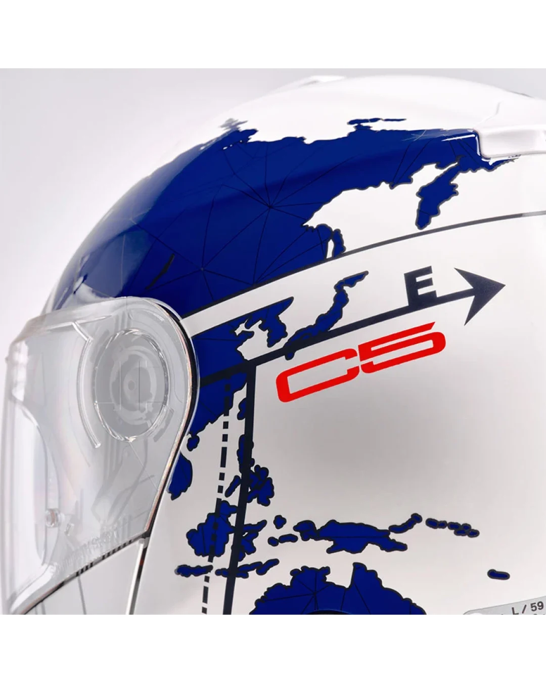 Каска SCHUBERTH C5 GLOBE BLUE